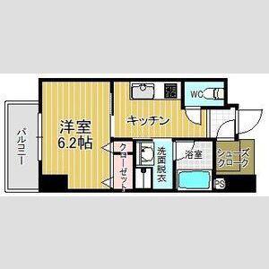 セレニティー東山公園(1K/4階)の間取り写真