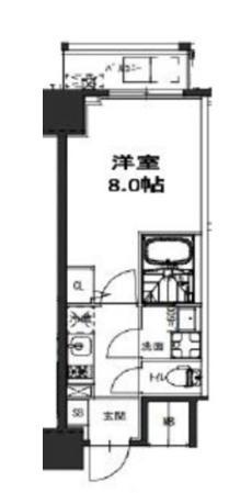 S-RESIDENCE駒込六義園(1K/13階)の間取り写真