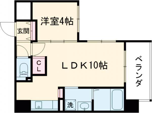 プレステージ七番館(1LDK/7階)の間取り写真