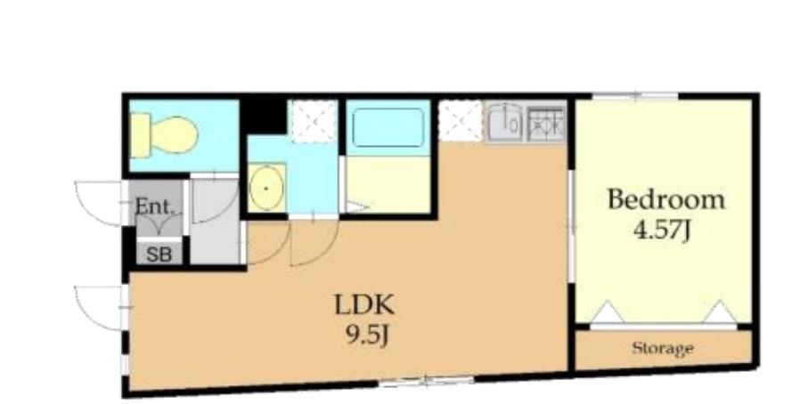 ADDRESS HONHANEDAアドレスホンハネダ(1LDK/4階)の間取り写真