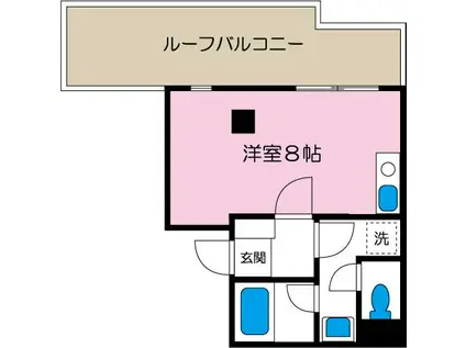 サンシティ赤坂II(ワンルーム/4階)の間取り写真