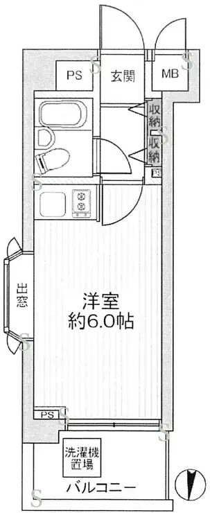 新宿御苑ダイカンプラザ 9階階 間取り