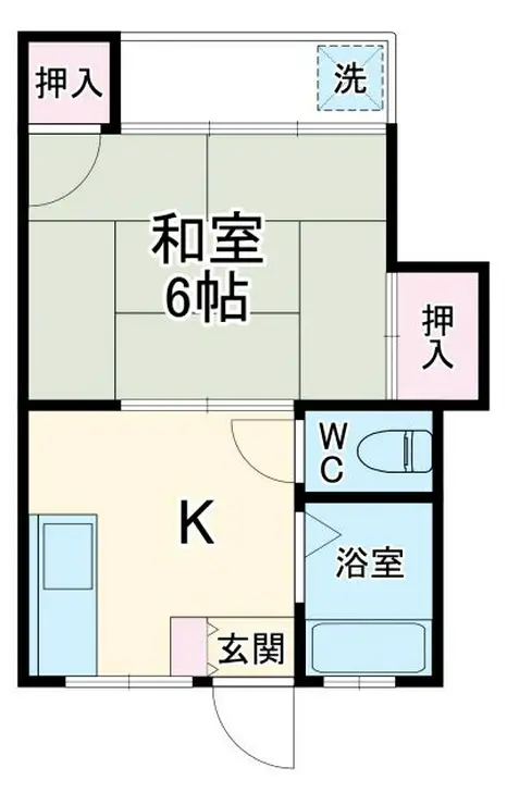 コーポラス真間A 2階階 間取り