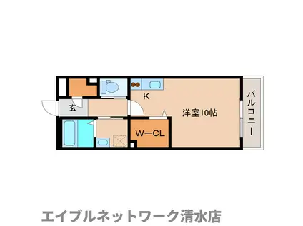 メゾン・ド・リッツ弐番館(ワンルーム/3階)の間取り写真