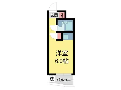 NEOダイキョー夙川(ワンルーム/3階)の間取り写真