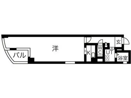 レインボー高蔵(ワンルーム/4階)の間取り写真
