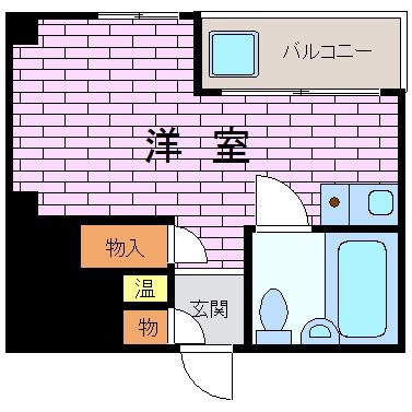 ロイヤルイン二宮(ワンルーム/7階)の間取り写真