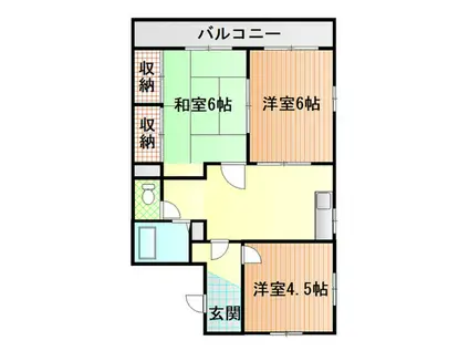 ニートハウス(3DK/2階)の間取り写真