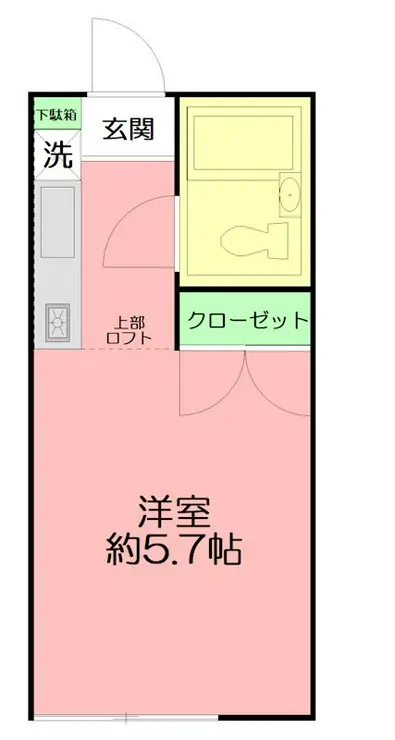 クレア湘南 1階階 間取り