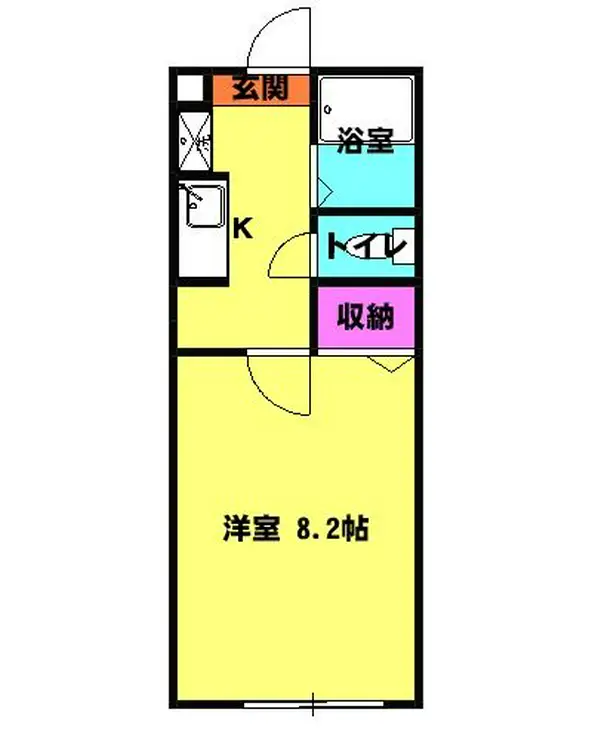 マルシィ熊谷 1階階 間取り