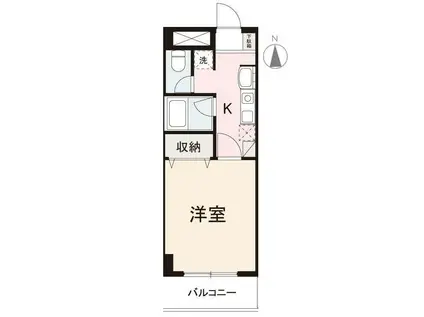 富士ソレイユ(1K/6階)の間取り写真