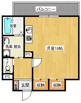 NOMAZEN BLD(ワンルーム/5階)の間取り写真