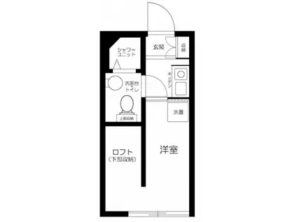 トモイエ レジデンス中野(1K/1階)の間取り写真