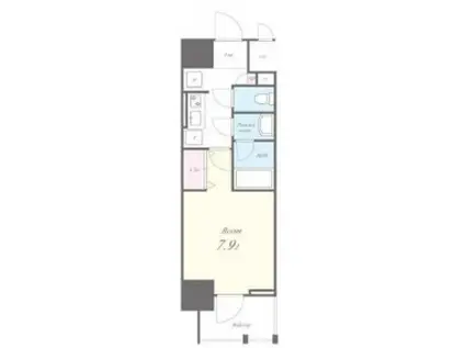 ROOTS BUNKYO OTOWA(1K/8階)の間取り写真