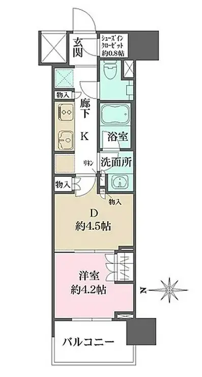 ザ・パークハウスアーバンス渋谷 9階階 間取り