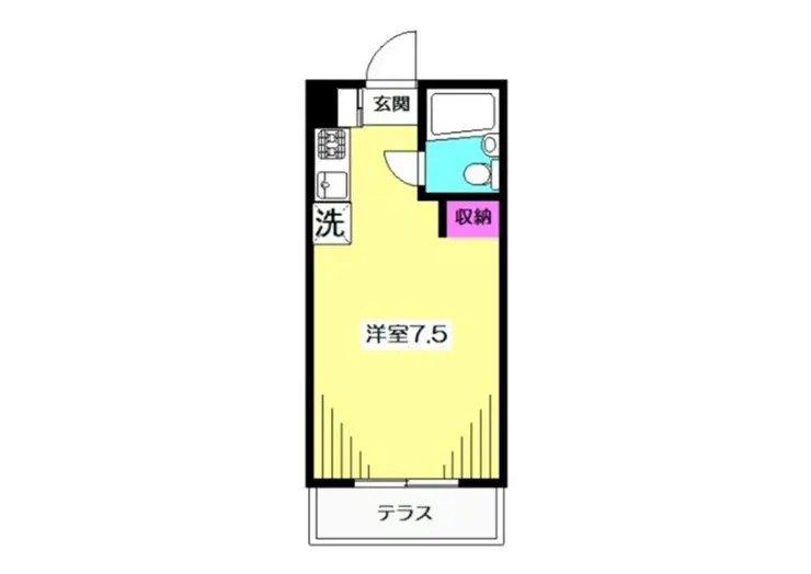 フラット野方 1階階 間取り