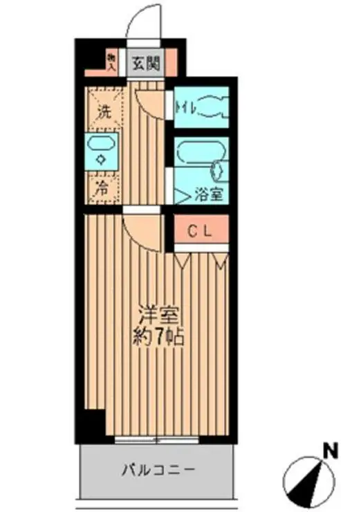 ルミエール巣鴨 6階階 間取り