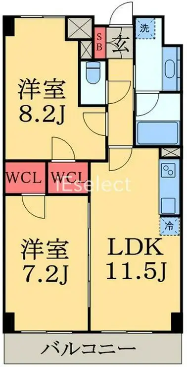 千葉ポートイースト 9階階 間取り