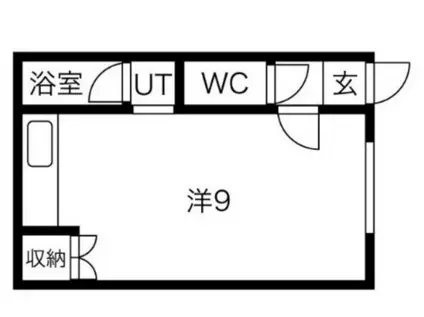 前田ビレッジIII(ワンルーム/1階)の間取り写真
