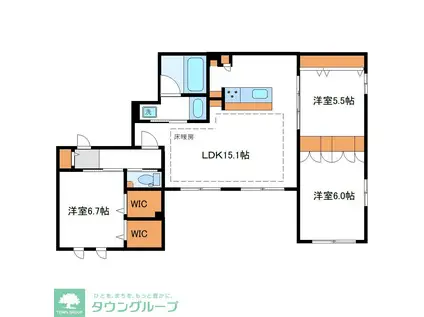 PREMIUM MAISON光(3LDK/2階)の間取り写真