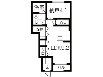 SOL・TELLAZA(1SLDK/1階)の間取り写真