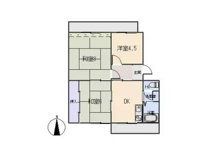 サンシャイン緑丘(3DK/5階)の間取り写真