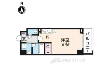 COMFORT五条大宮(ワンルーム/2階)の間取り写真