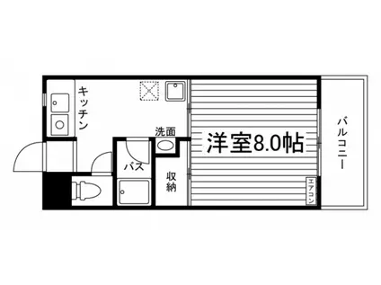 カメリアハウス(1K/2階)の間取り写真