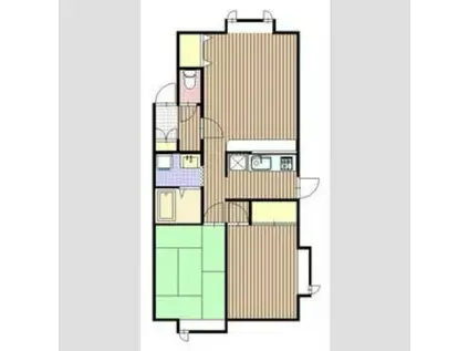 ラ・フォーレ山の手II(2LDK/3階)の間取り写真