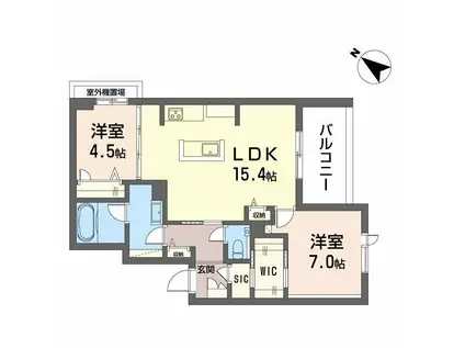 シャーメゾン 新屋敷 PREMIUM(2LDK/3階)の間取り写真