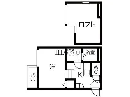レーヴ・フルール(1SK/1階)の間取り写真