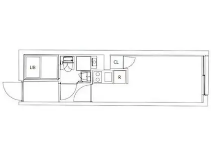 CITY WALK新江古田(1K/2階)の間取り写真