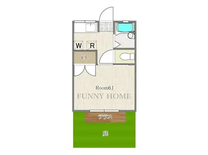 コーポ榛名(1K/1階)の間取り写真