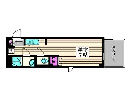 下落合ヒルズ(ワンルーム/4階)の間取り写真