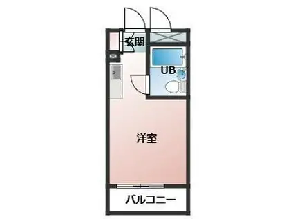 ハイシティ三軒茶屋第2(ワンルーム/5階)の間取り写真