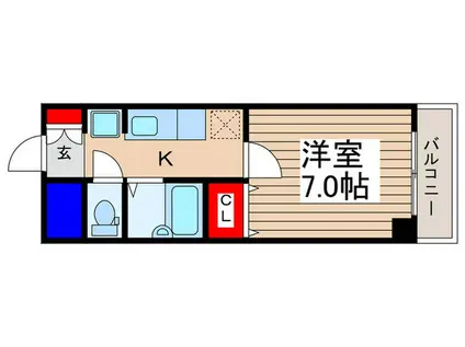 アイムシャンテ(1K/3階)の間取り写真