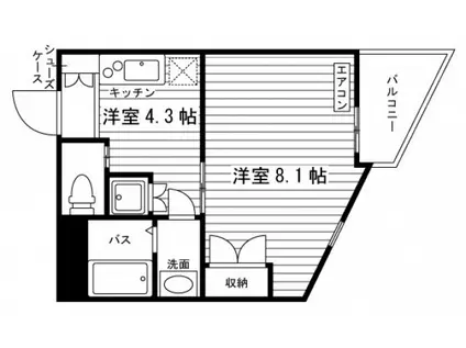 ASTI SPUMANTE(1K/1階)の間取り写真