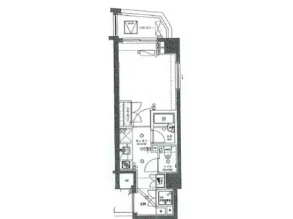 セジョリ南品川(1K/1階)の間取り写真
