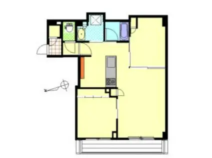 アトラスタワー五反田(2SLDK/25階)の間取り写真