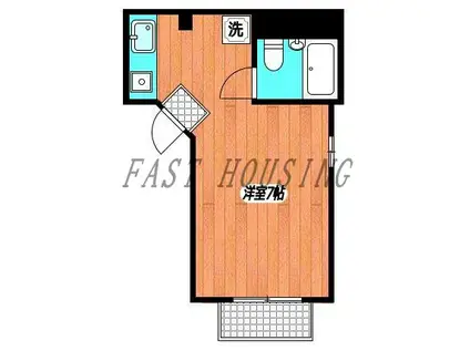 エスティエムズ杉並(ワンルーム/1階)の間取り写真