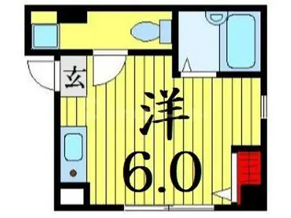 CITY TERRACE立石(ワンルーム/2階)の間取り写真