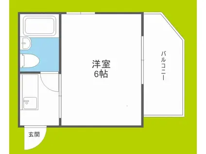 大正プロジェクト(1K/2階)の間取り写真