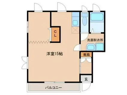 エルシーズII(ワンルーム/2階)の間取り写真