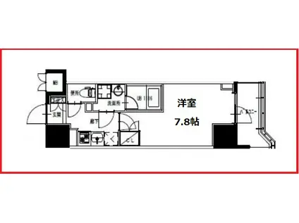 エスレジデンス曳舟(1K/5階)の間取り写真