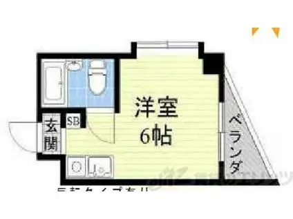 ラ・セレッソ(ワンルーム/6階)の間取り写真