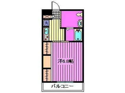 リブリ・エスポワール(1K/1階)の間取り写真