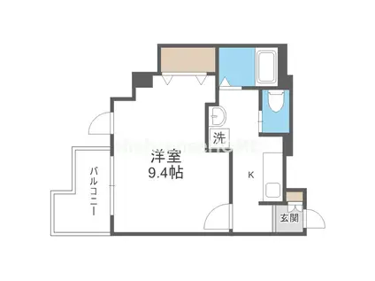 SF緑橋(1K/8階)の間取り写真