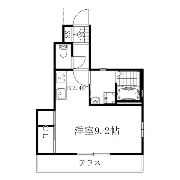 エントピアヤダIII(ワンルーム/1階)の間取り写真