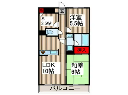 メイプルスクエア(2SLDK/2階)の間取り写真