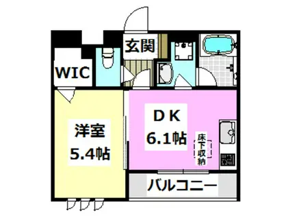 シャーメゾン広陽(1DK/1階)の間取り写真